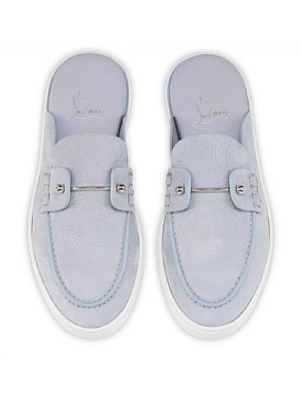 Christian Louboutin CHANME DONNA Nubuck Flat Sneaker Mule Sandals Loafers